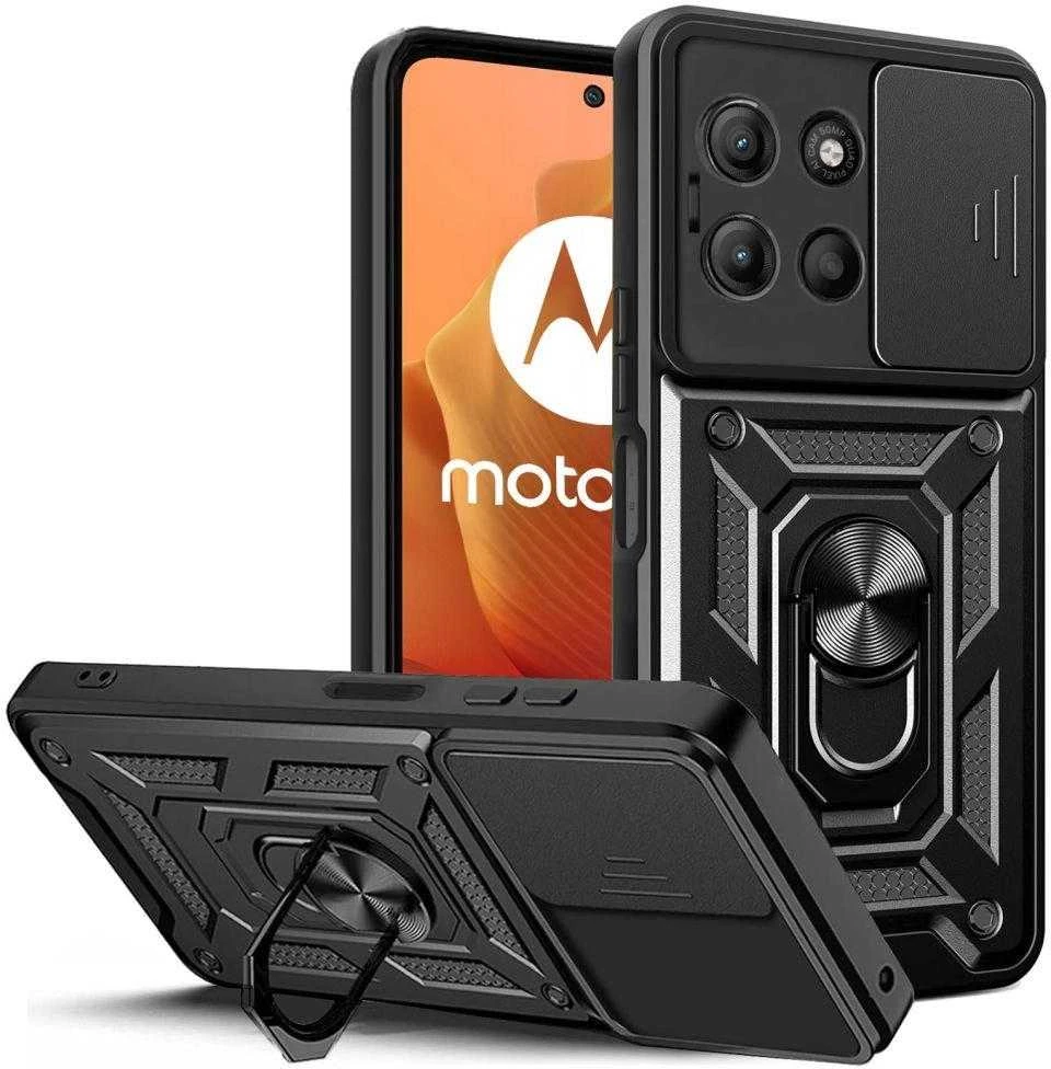 Dėklas Tech-Protect CamShield Pro Case for Motorola Moto G15 - Juodas