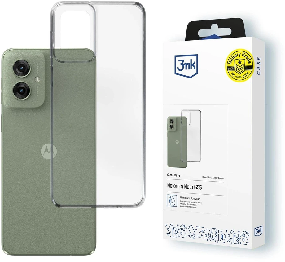 3MK skaidrus Dėklas Motorola Moto G55 5G