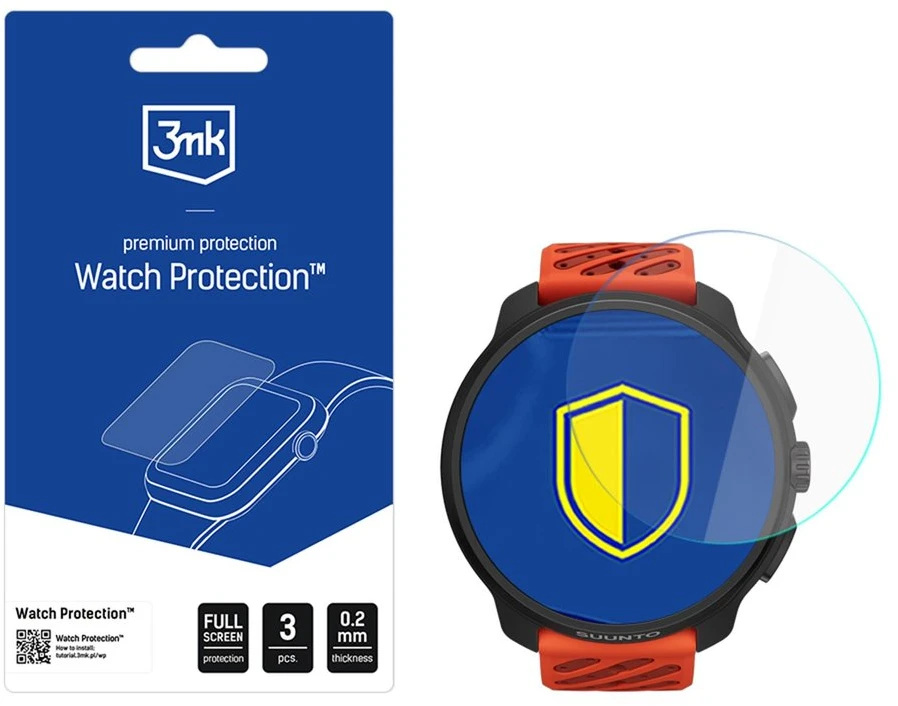 3Mk Protection 3mk laikrodžio apsauga „FlexibleGlass“ hibridinis stiklas „Suunto Race 2“ išmaniojo laikrodžio ekranui