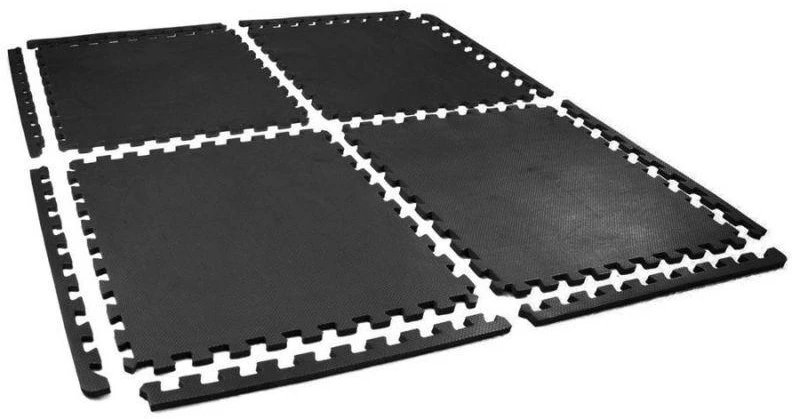 Treniruočių kilimėlis SMJ, 62x62x1,2cm, 4vnt., juodas