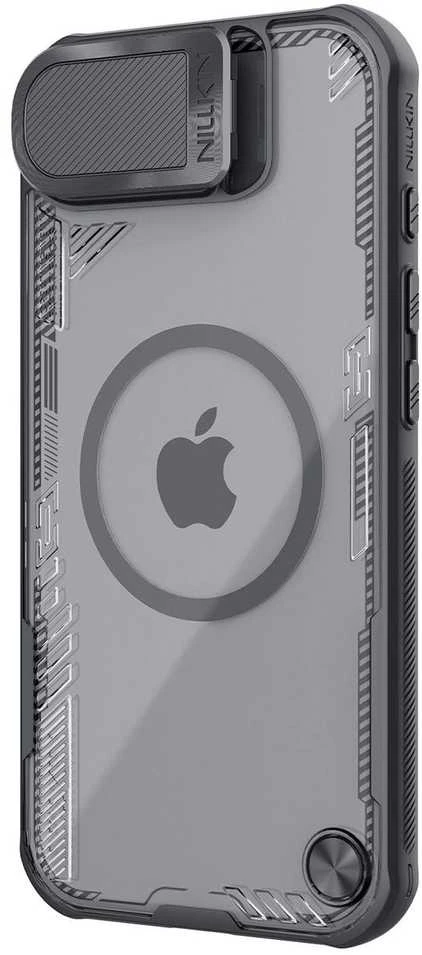 Nillkin Iceblade Prop Magnetic dėklas skirtas Apple iPhone 16e juodos spalvos