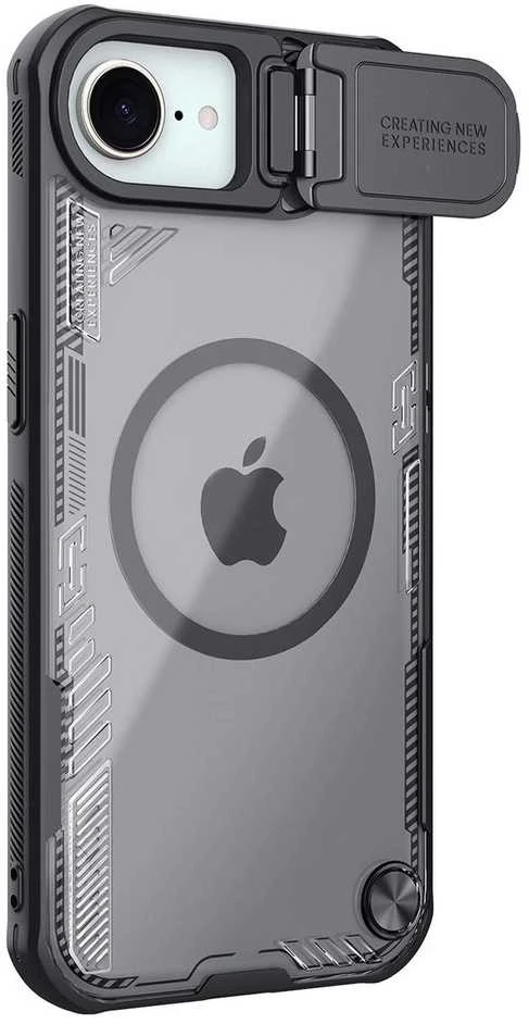 Nillkin Iceblade Prop Magnetic dėklas skirtas Apple iPhone 16e juodos spalvos