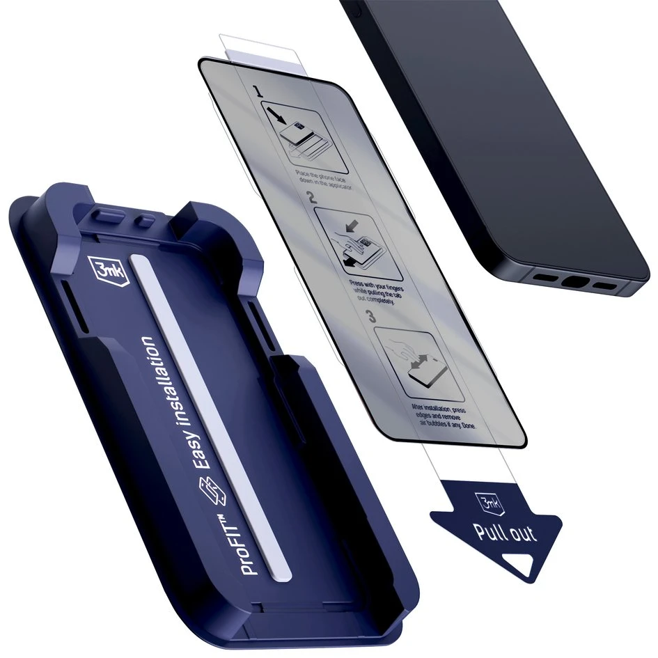 Apsauginis privatumo stiklas 3mk HardGlass Max Privacy iPhone 17 Pro