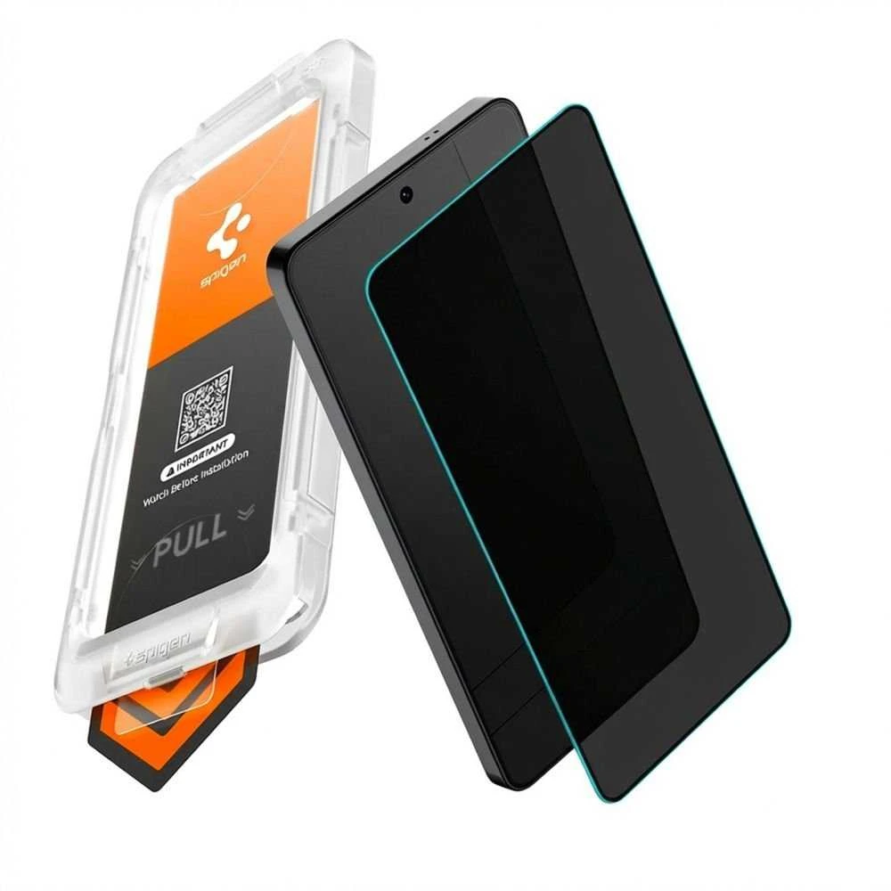 Privatumą užtikrinantis stiklas Spigen GLAS.TR „EZ FIT PRO AC” HD Samsung Galaxy S26+ PLUS PRIVACY