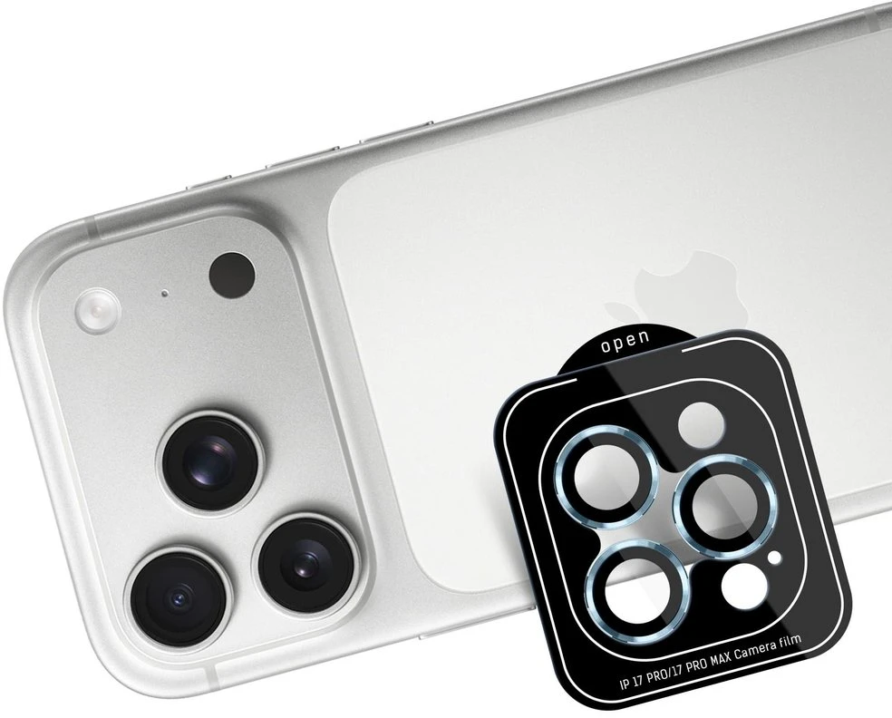 3MK Lens Protection Pro fotoaparato objektyvo apsauga, skirta iPhone 17 Pro / 17 Pro Max, mėlyna