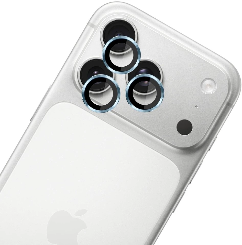 3MK Lens Protection Pro fotoaparato objektyvo apsauga, skirta iPhone 17 Pro / 17 Pro Max, mėlyna