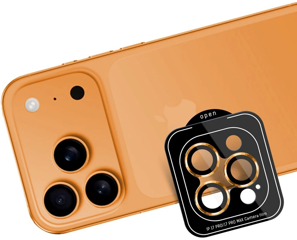 3Mk Protection 3mk grūdinto stiklo lęšių apsauga iPhone 17 Pro / 17 Pro Max - oranžinis