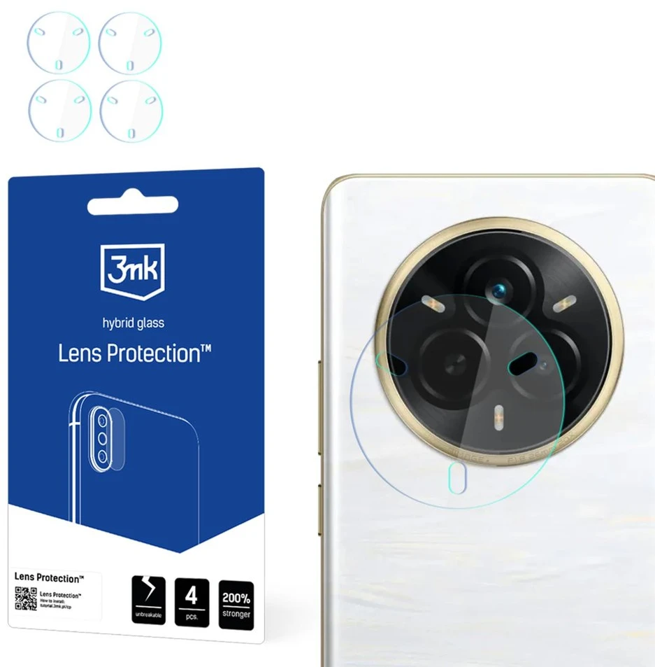 Kameros objektyvo stiklas 3mk objektyvo apsauga, skirta „Realme 14 Pro“