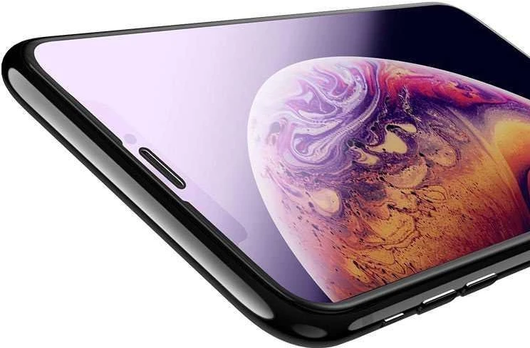 Devia Apsauginis stiklas nuo mėlynos šviesos iPhone XR (6,1") ekranui, juodas, 10 vnt.