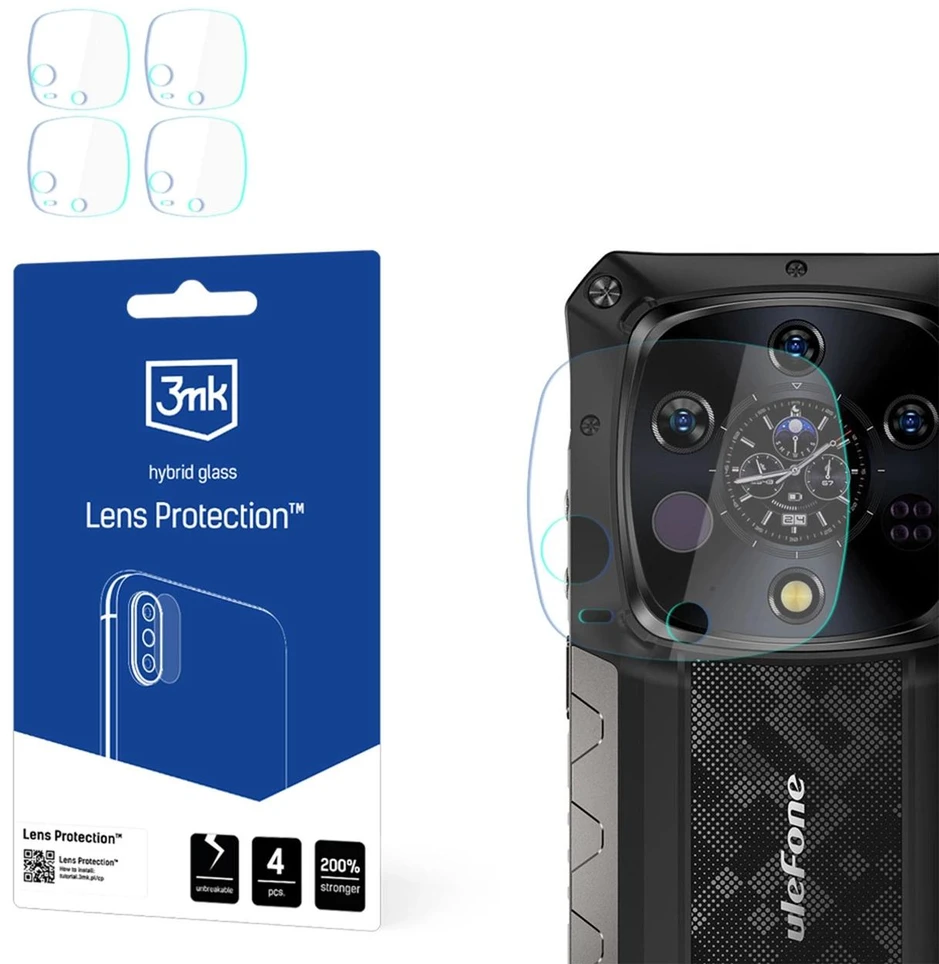 3Mk Protection 3mk hibridinis objektyvo apsaugos stiklas „Ulefone Armor 28 Ultra“ kameros objektyvui