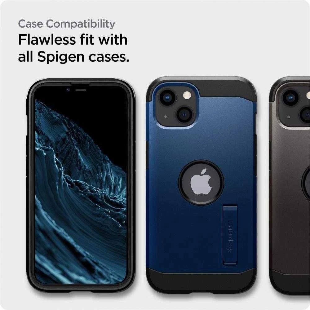 SPIGEN ALM GLASS FC 2-PACK IPHONE 13/13 PRO Juodas