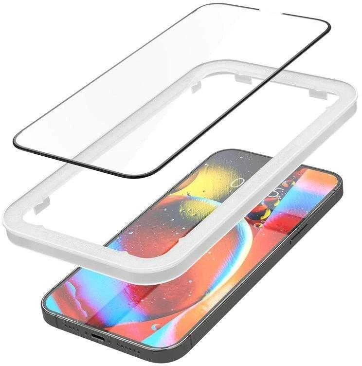 SPIGEN ALM GLASS FC 2-PACK IPHONE 13/13 PRO Juodas