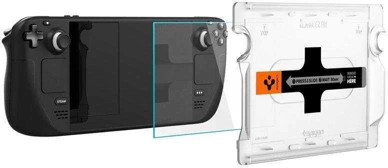Apsauginis stiklas Spigen GLAS.TR „EZ FIT” STEAM DECK CLEAR
