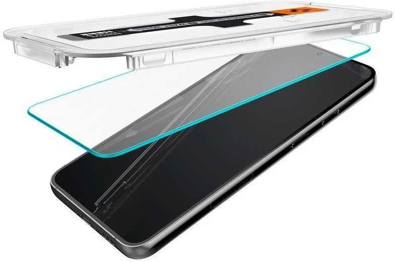Spigen apsauginis stiklas GLAS.TR ”EZ FIT” 2-pack skirtas Samsung Galaxy S23 transparent