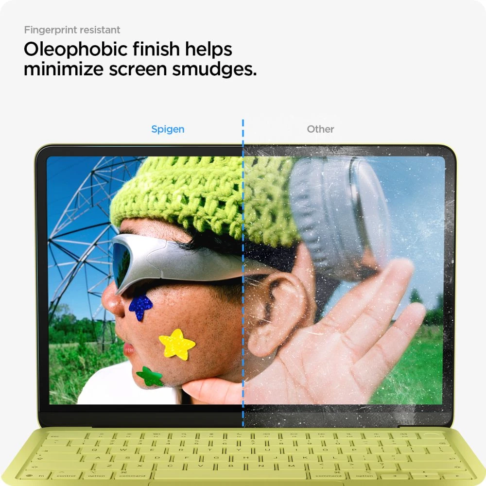 GRŪDINTAS STIKLAS SPIGEN GLAS.TR SLIM FC MACBOOK NEO 13 2026 Juodas