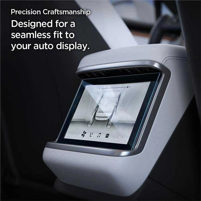 Grūdintas stiklas Spigen GLAS.TR SLIM TESLA MODEL X 2021 / 2022 / MODEL S 2021 / 2022 Juodas