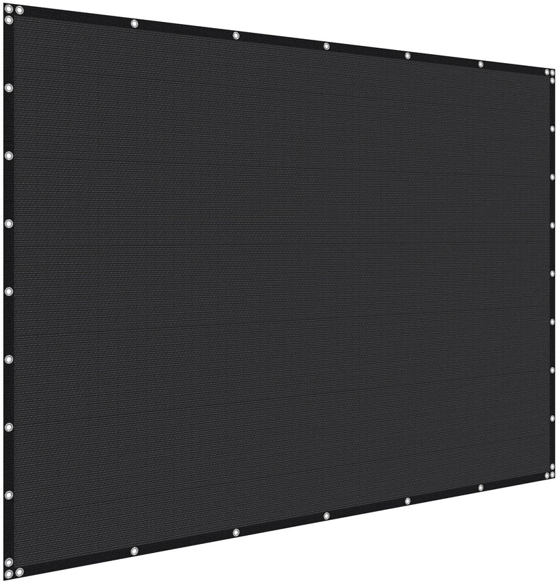 VEVOR Saulės uždanga 8 x 12 ft sodo privatumo ekranas juodas