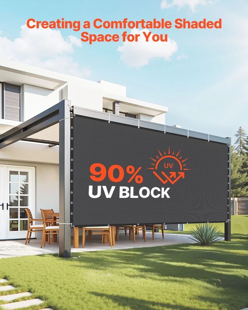 VEVOR 90% saulės užuolaida terasoms ir sodams