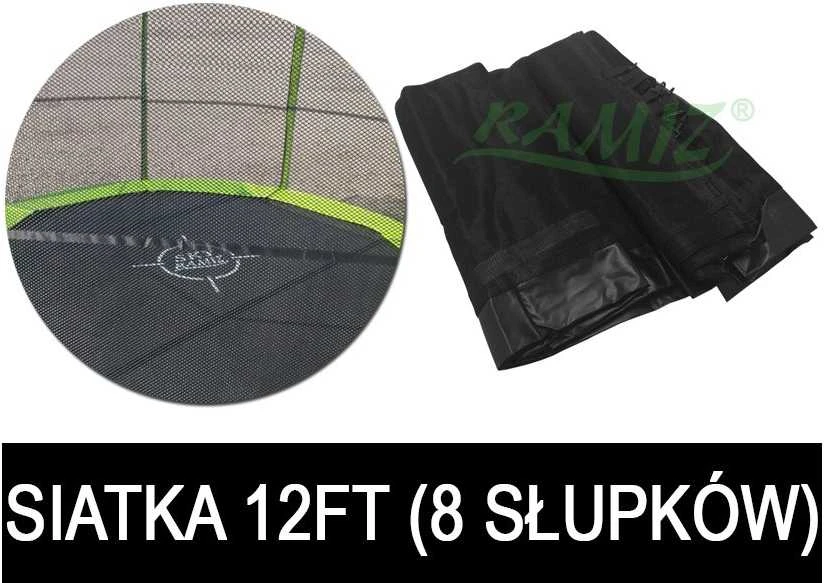 Apsauginis tinklas sodo batutui SkyRamiz 366 cm/12FT, juodas