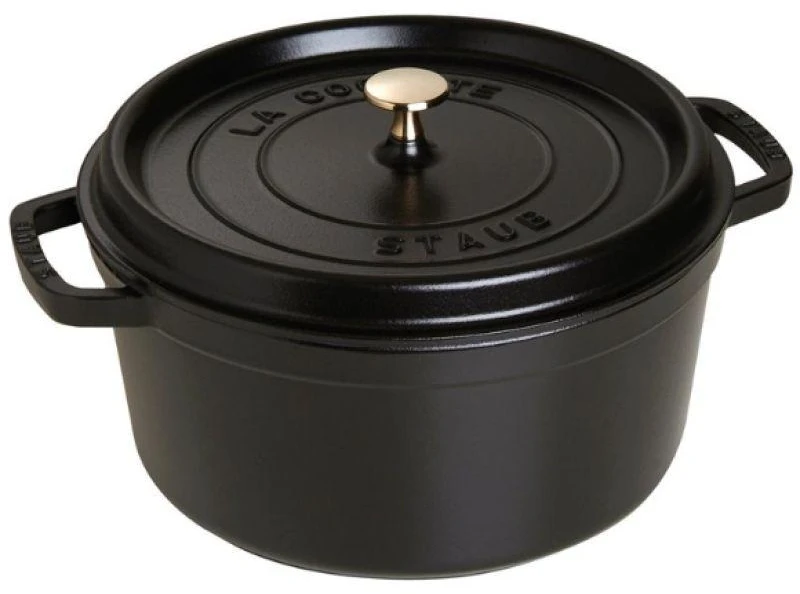 Zwilling STAUB Apvalus aukštas ketaus puodas LA COCOTTE 4,8 l, juodas