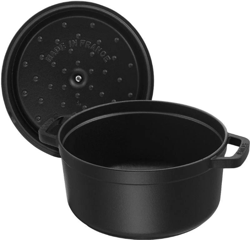 Zwilling STAUB Apvalus aukštas ketaus puodas LA COCOTTE 4,8 l, juodas