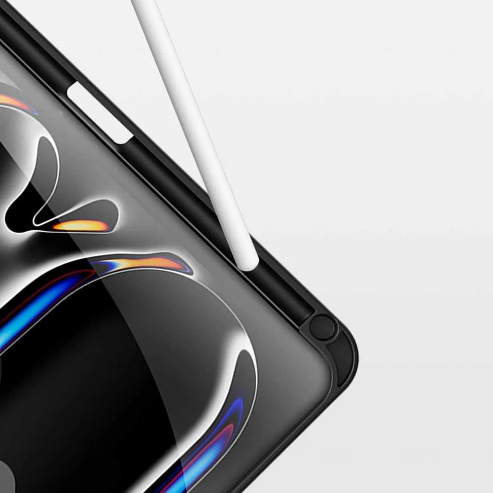 DUX DUCIS dėklas DOMO sulenkiamas su pieštuko laikikliu skirtas Apple iPad Pro 11 (2024) juodos spalvos
