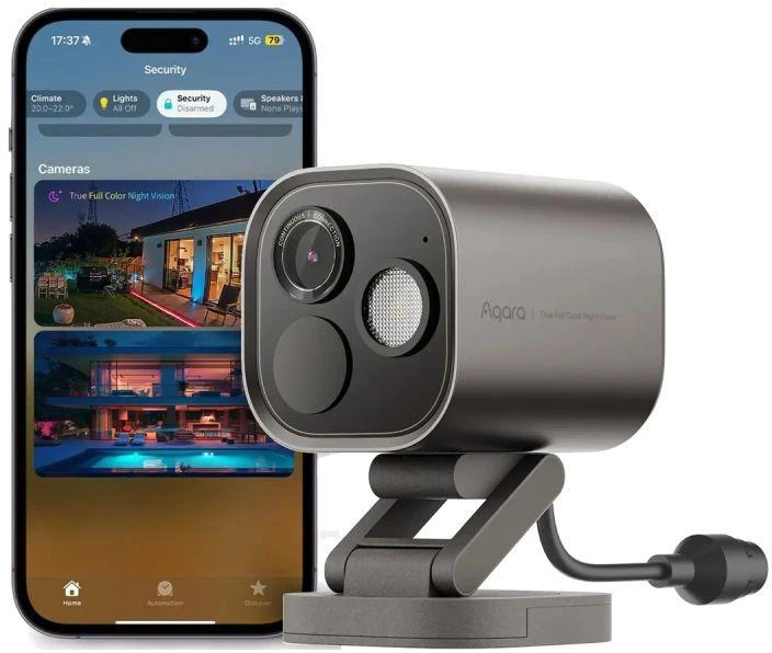 Aqara G5 Pro Hub PoE IP65 kamera / centralė pilka
