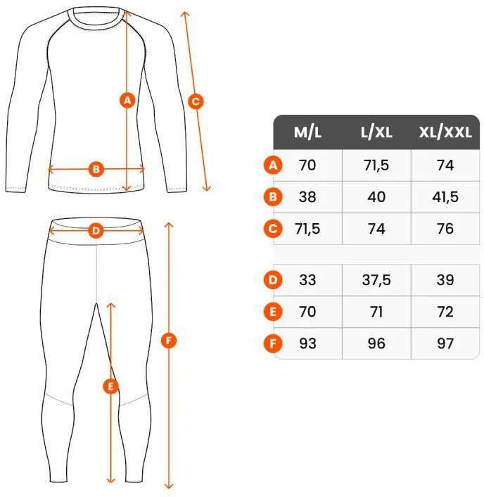 Spokey ARCTIQ vyriškas rinkinys L/XL juodas