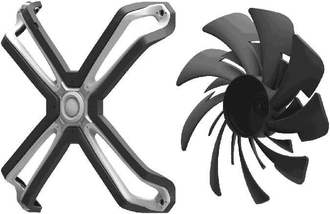 ARGB korpuso ventiliatorius Zalman, 140 mm