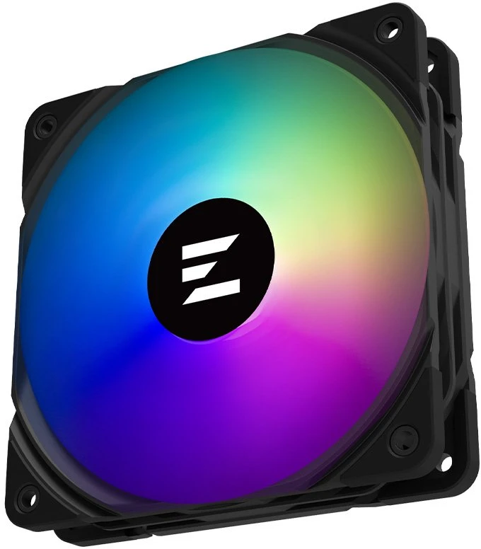 ARGB korpuso ventiliatorius Zalman ZM-AF120, 120 mm, juodas