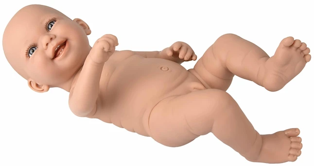 Arias vinilinė lėlė kūdikėlis, berniukas 42 cm, maudoma, lanksti be rūbelių