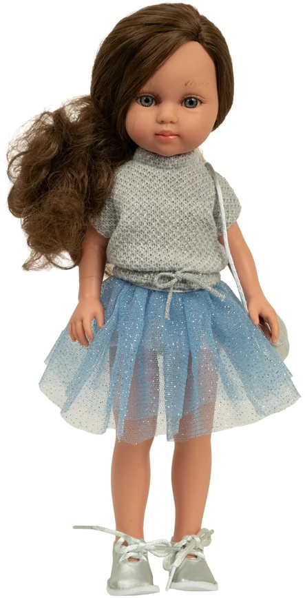 Arias lėlė mergaitė Carlota mėlynu sijonėliu 36 cm
