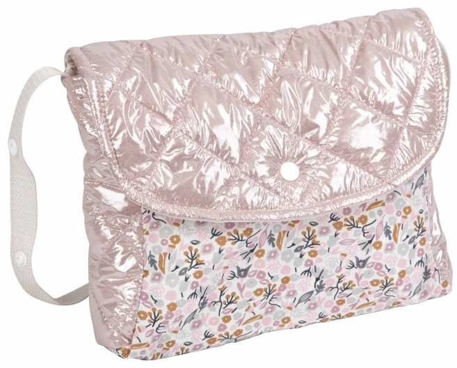 Arias lėlių vežimėlis rožinis, 55 cm, sulankstomas, su rankine, vaikams