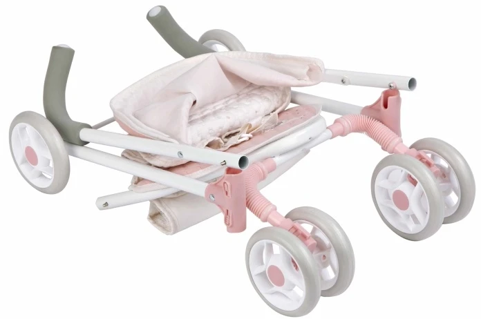 Arias lėlių vežimėlis Balerina – rožinis, sulankstomas, 62 cm