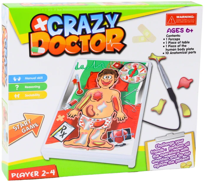 Lean Toys Žaidimas „Pašėlęs Gydytojas Chirurgas“
