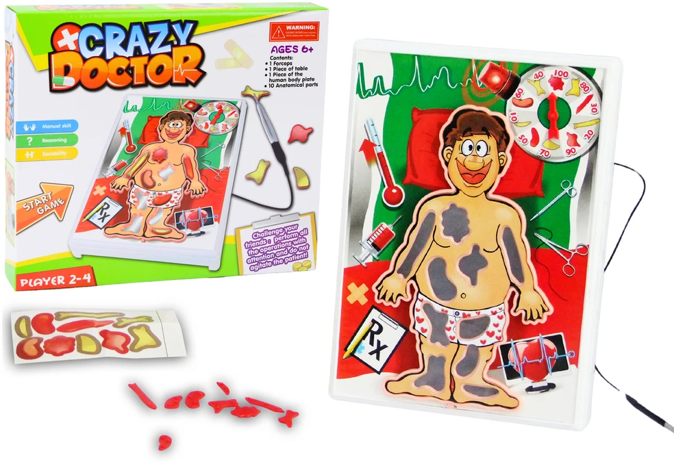 Lean Toys Žaidimas „Pašėlęs Gydytojas Chirurgas“