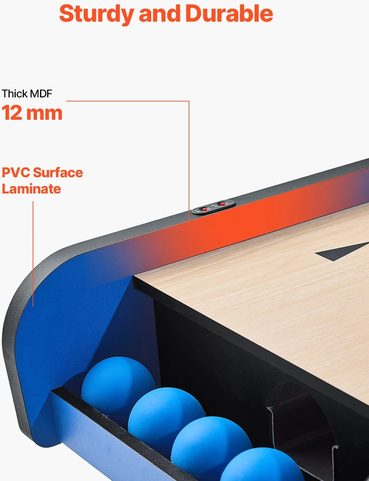 VEVOR 2,4 m ilgio ritinio ir taškų arcade stalas