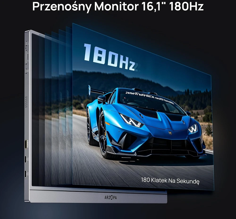 Nešiojamas monitorius Arzopa Z3FC, 16.1" 2.5K IPS, 180Hz, USB-C