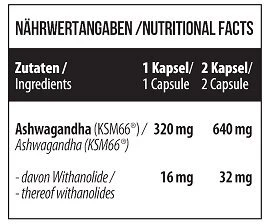 Ashwagandha KSM-66® kapsulės MST 60 kapsulių