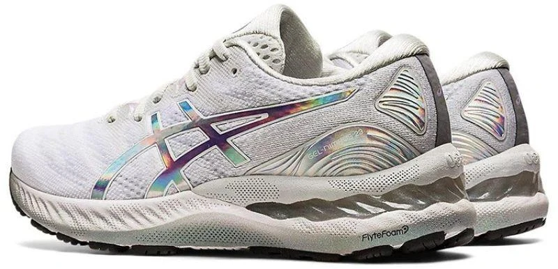 ASICS GEL-NIMBUS 23 PLATINUM GLACIER GRAY/Baltas (1012B132-020)