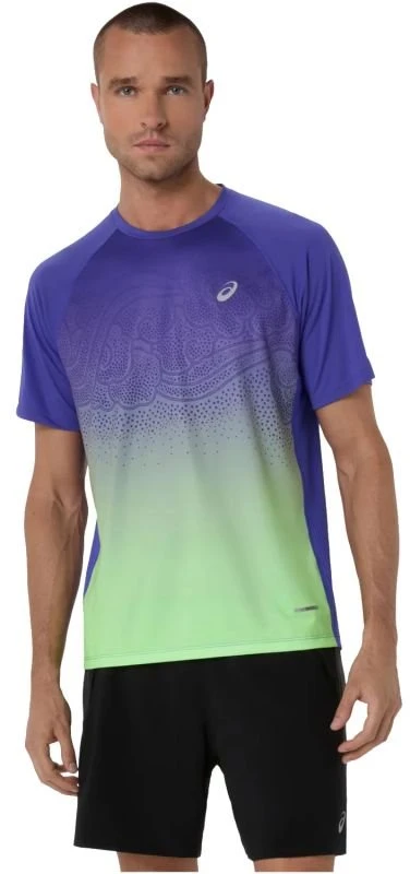 ASICS vyriški marškinėliai Road Fade SS Top, mėlyni