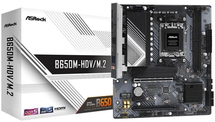 Ausinės ASROCK B650M-HDV/M.2 pagrindinė plokštė