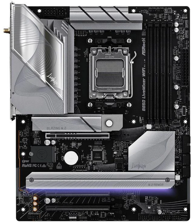 Ausinės ASRock B850 LiveMixer WiFi pagrindinė plokštė