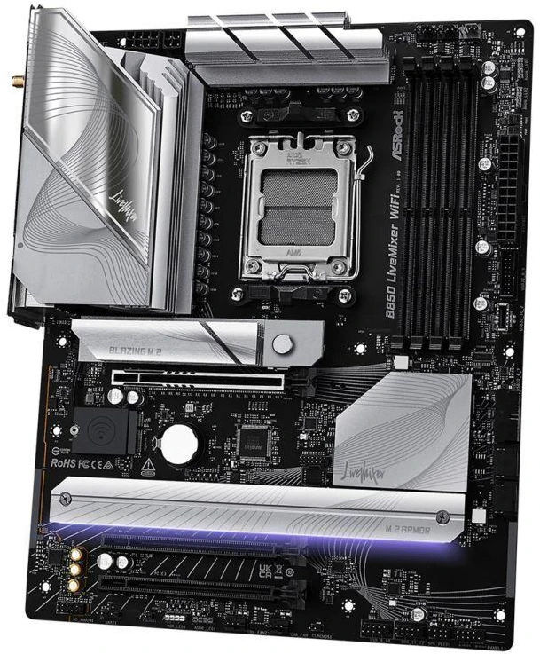 Ausinės ASRock B850 LiveMixer WiFi pagrindinė plokštė