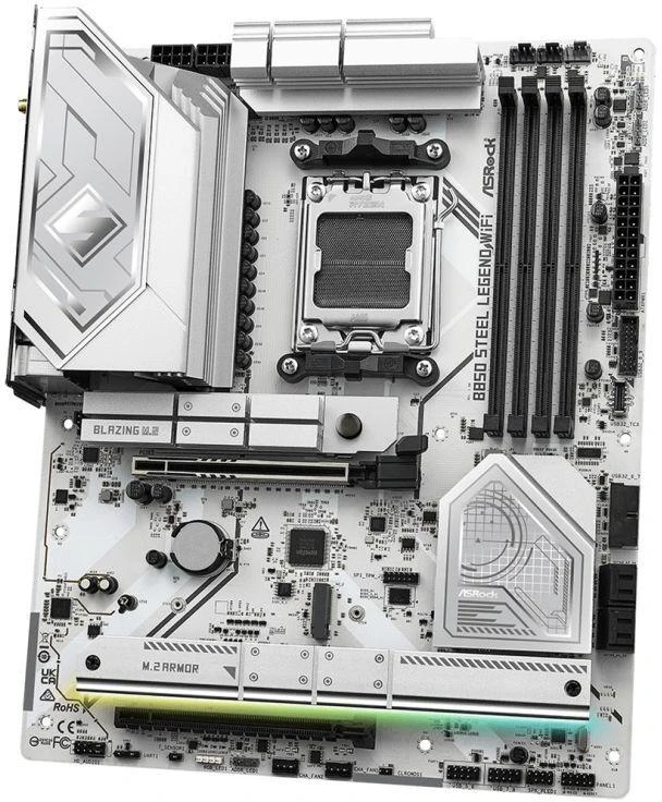 Ausinės ASROCK B850 STEEL LEGEND WIFI pagrindinė plokštė