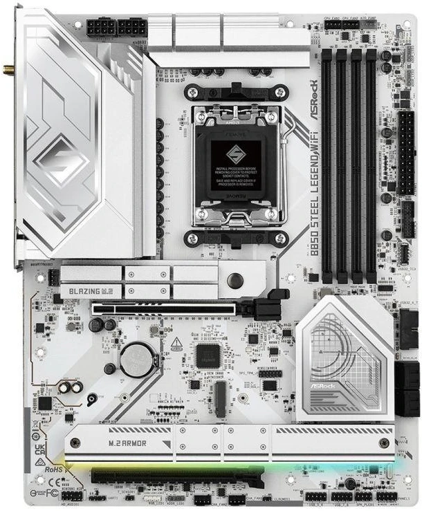 Ausinės ASROCK B850 STEEL LEGEND WIFI pagrindinė plokštė