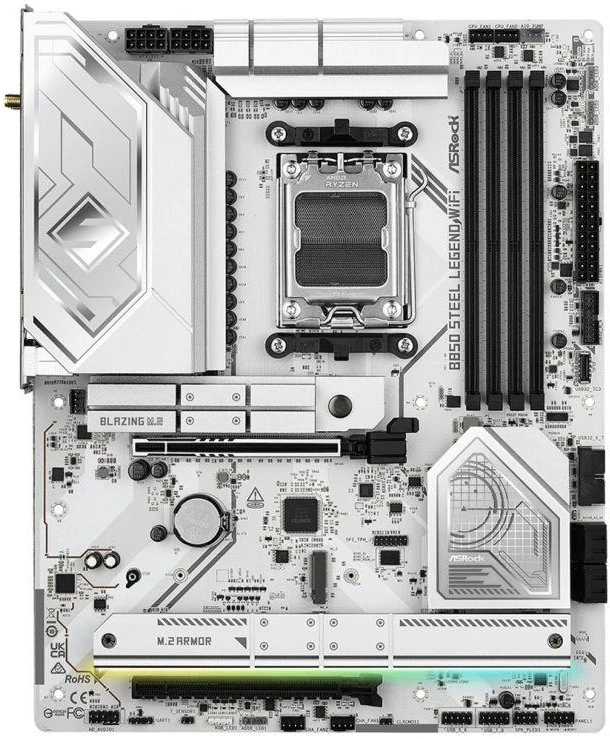 Ausinės ASROCK B850 STEEL LEGEND WIFI pagrindinė plokštė