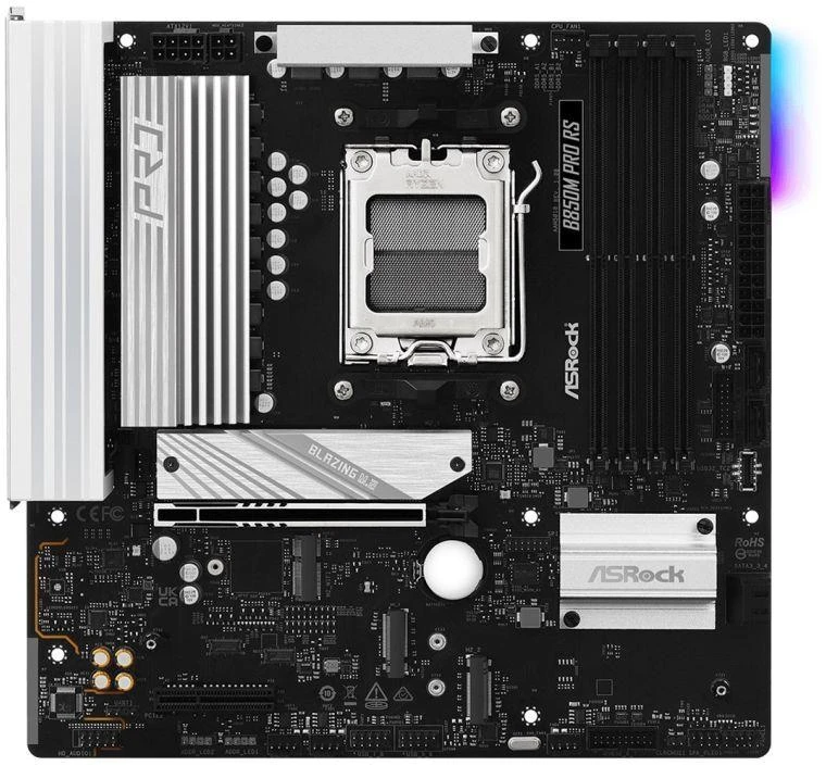 Ausinės ASRock B850M Pro RS pagrindinė plokštė