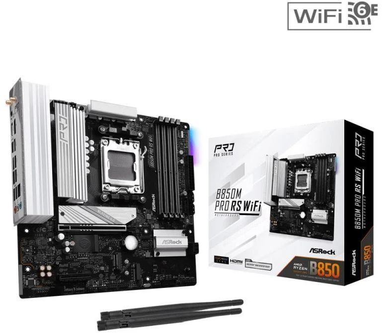 Ausinės ASRock B850M Pro RS WiFi pagrindinė plokštė