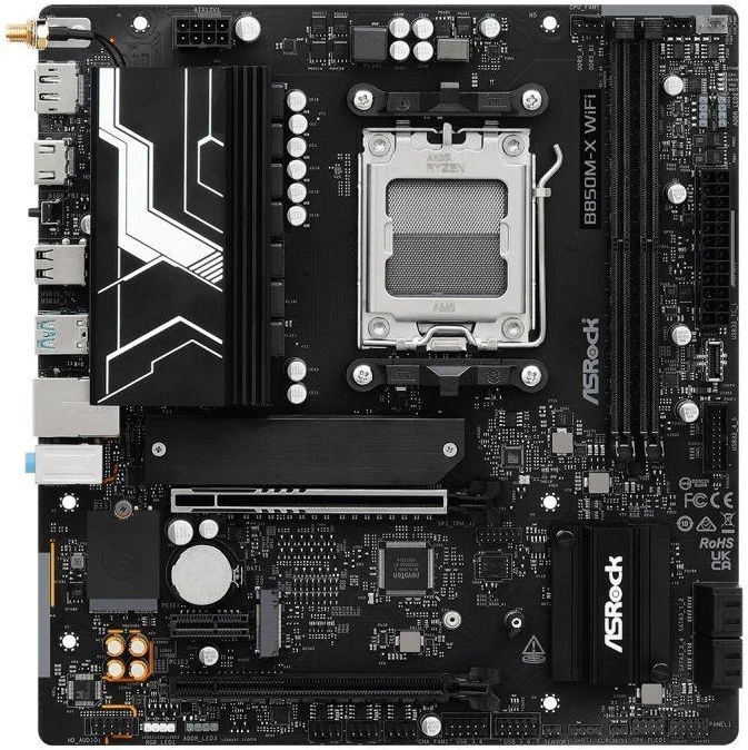 Ausinės ASROCK B850M-X WIFI R2.0 pagrindinė plokštė